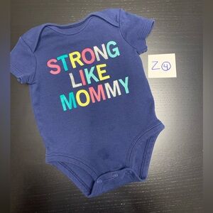 ⭐️5/$10.00⭐️ Carter’s 3m Strong Like Mommy Onesie
